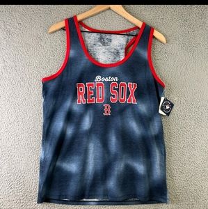 Boston Red Sox Tank Top Racerback Tie Dye Summer Baseball Shirt